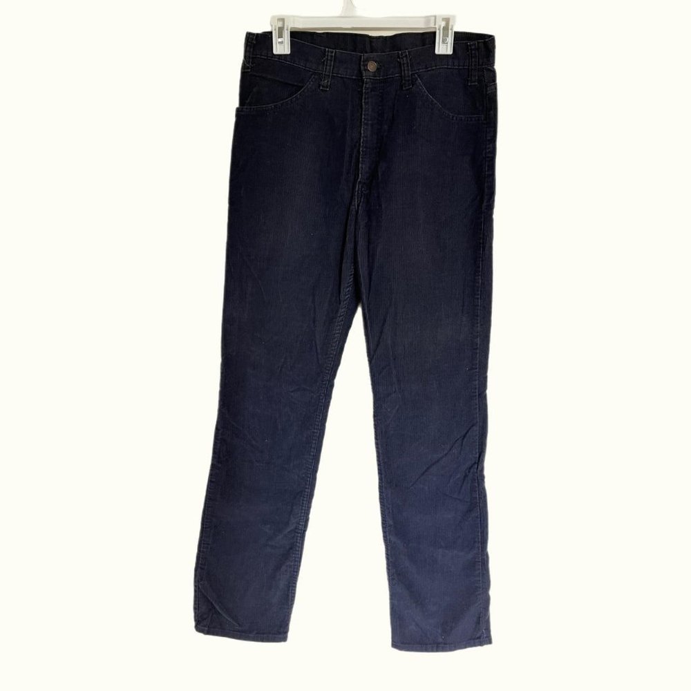 Vintage Levi’s navy corduroy straight leg pants